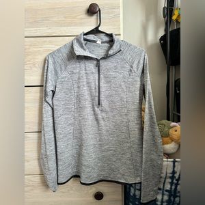 Grey Under Armour Athletic Zip Up Jacket Sweater Sweatshirt